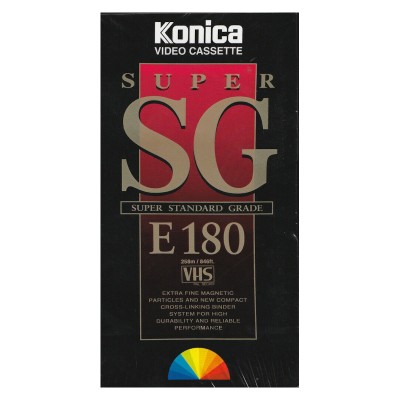 Видеокассета VHS KONICA E-180 Super SG