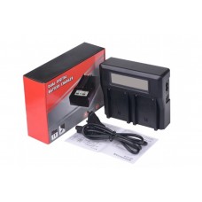 Двойное зарядное устройство Gokyo с инфо индикатором для Sony BP-U30/60/90 + USB Двойное зарядное устройство Gokyo с инфо индикатором для Sony BP-U30/60/90 + USB