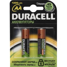 Аккумуляторные батареи Duracell AA HR6-2BL 1300 mAh