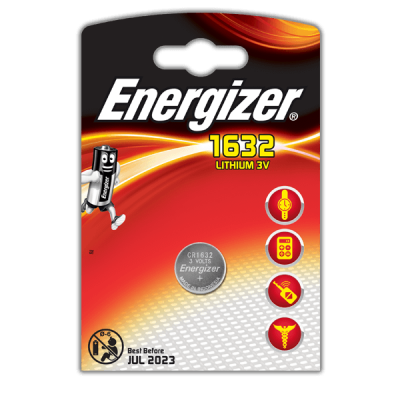 Элемент питания (батарейка/таблетка) Energizer CR1632 [литиевая, DL1632, 1632, 3 В]