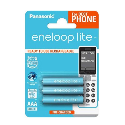 Аккумулятор Panasonic Eneloop BK-4LCCE/3DE 550 mAh AAA, 3шт