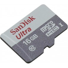Карта памяти 16GB SanDisk Ultra MicroSDHC Class 10 (SDSQUNS-016G-GN3MN)