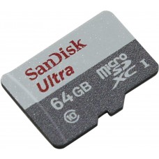 Карта памяти 64GB SanDisk Ultra MicroSDXC Class 10 UHS-I (SDSQUNS-064G-GN3MN)