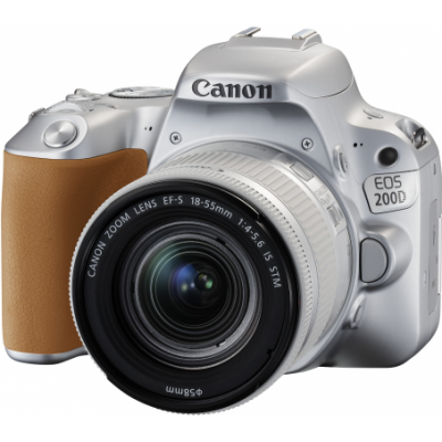 Зеркальный фотоаппарат Canon EOS 200D Kit 18-55 IS STM Silver