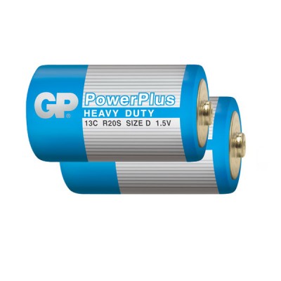 Элемент питания GP D (R20) Power Plus Blue (без блистера)