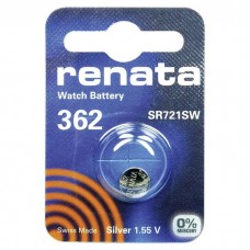 Элемент питания (батарейка/таблетка) Renata AG11(LR58) [щелочная, G11, LR58, LR721, 162, 361, 362, 1.55 В]