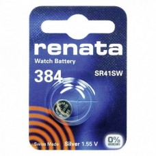 Элемент питания (батарейка/таблетка) Renata 384 [оксид-серебряная, SR41SW, SR736, SR41, 1.55 В]