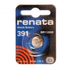 Элемент питания (батарейка/таблетка) Renata 391 [оксид-серебряная, SR41W, SR736, SR41, 1.55 В]