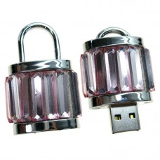 Флеш-накопитель 8GB USB 2.0 Замок розовый (10325)