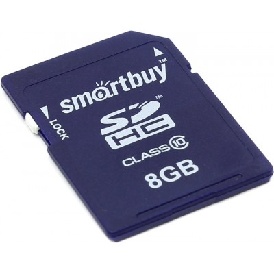 Карта памяти 8GB Smartbuy SDHC Class 10 (SB8GBSDHCCL10)
