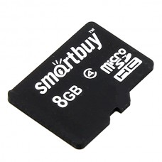 Карта памяти 8GB Smartbuy MicroSDHC Class 4 (SB8GBSDCL4-00)