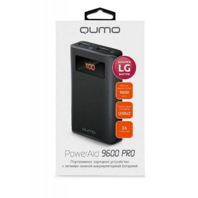 Внешний аккумулятор Qumo PowerAid PRO 9600 mAh