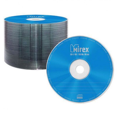 Диск CD-R MIREX 700Mb Standart 48x (UL120051A8T)