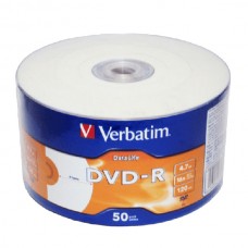 Диск Verbatim DVD-R 4.7Gb 16x Print/Shrink (43793)