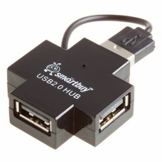 USB разветвитель Smartbuy 4 порта, черный (SBHA-6900-K)