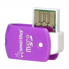 Картридер Smartbuy MicroSD, фиолетовый (SBR-706-F)
