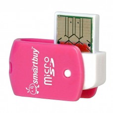 Картридер Smartbuy MicroSD, розовый (SBR-706-P)