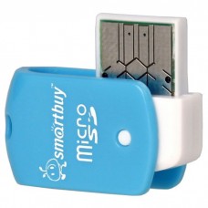 Картридер Smartbuy MicroSD, голубой (SBR-706-B)
