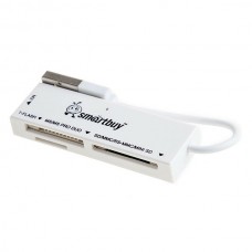 Картридер Smartbuy USB 2.0, белый (SBR-717-W)