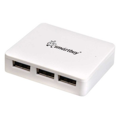 USB разветвитель Smartbuy USB 3.0 4 порта, белый (SBHA-6000-W)