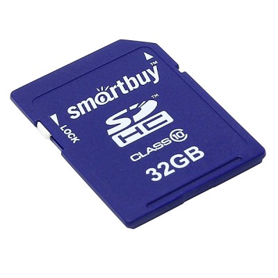 Карта памяти 32GB Smartbuy SDHC Class 10 (SB32GBSDHCCL10)