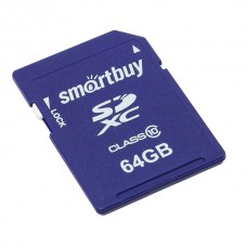 SD карта памяти 64GB Smartbuy Class 10 (SB64GBSDXC10)