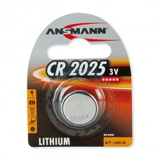 Элемент питания (батарейка/таблетка) Ansmann CR2025 [литиевая, DL2025, 3 В]