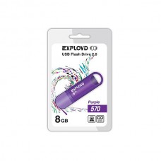 Флеш-накопитель USB 8GB Exployd 570 фиолетовый (EX-8GB-570-Purple)