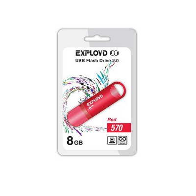 Флеш-накопитель USB 8GB Exployd 570 красный (EX-8GB-570-Red)