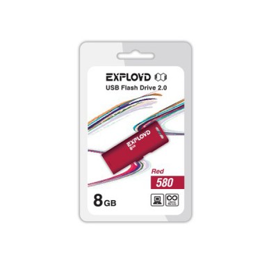Флеш-накопитель USB 8GB Exployd 580 красный (EX-8GB-580-Red)