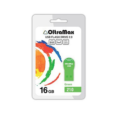 Флеш-накопитель USB 16GB OltraMax 210 зеленый (OM-16GB-210-Green)