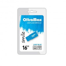 Флеш-накопитель USB 16GB OltraMax Smile голубой (OM 016GB Smile LB)