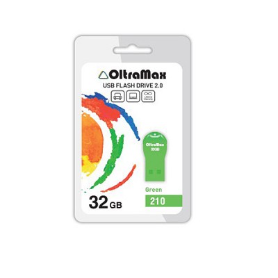Флеш-накопитель USB 32GB OltraMax 210 зеленый (OM-32GB-210-Green)