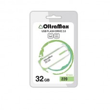Флеш-накопитель USB 32GB OltraMax 220 зеленый (OM-32GB-220-Green)