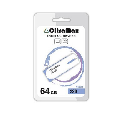 Флеш-накопитель USB 64GB OltraMax 220 фиолетовый (OM-64GB-220-Violet)