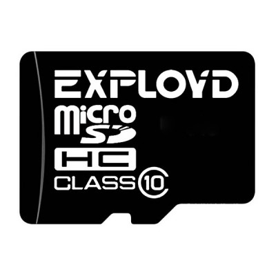 Карта памяти 8GB Exployd MicroSDHC Class 10 (EX008GCSDHC10-W/A-AD)