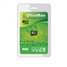 Карта памяти 2GB OltraMax MicroSDHC Class 4 (OM002GCSD-W/A-AD)