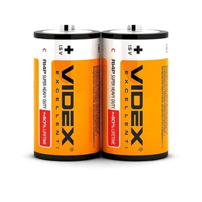 Элемент питания Videx C (R14) 2 Shrink