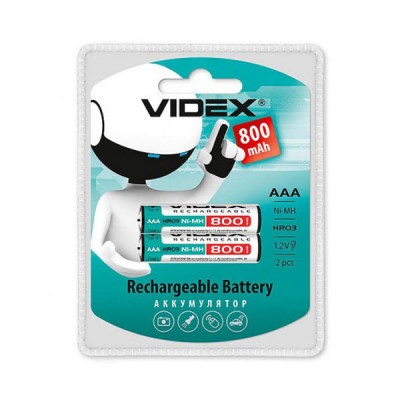 Аккумулятор Videx AAA (HR03) 2BL 800 mAh