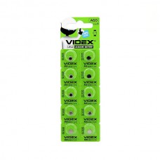 Элемент питания (батарейка/таблетка) Videx AG0 [щелочная, 379, LR521, LR63, 1.5 В]