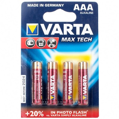 Элемент питания VARTA AAA (LR03) Max Tech BL4