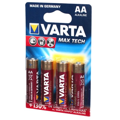Элемент питания VARTA AA (LR6) Max Tech 4BL