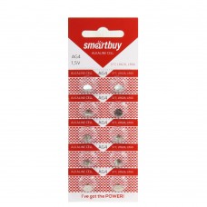 Элемент питания (батарейка/таблетка) Smartbuy AG4 [щелочная, 377, LR626, LR66, 1.5 В]