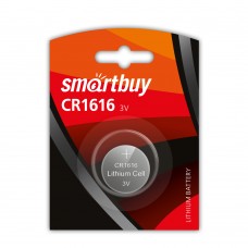 Элемент питания (батарейка/таблетка) Smartbuy CR1616 [литиевая, DL1616, 1616, 3 В]