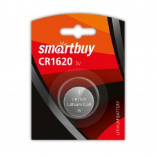 Элемент питания (батарейка/таблетка) Smartbuy CR1620 [литиевая, DL1620, 1620, 3 В]