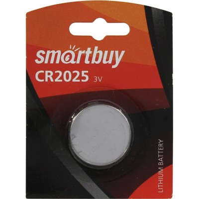 Элемент питания (батарейка/таблетка) Smartbuy CR2025 [литиевая, DL2025, 2025, 3 В]