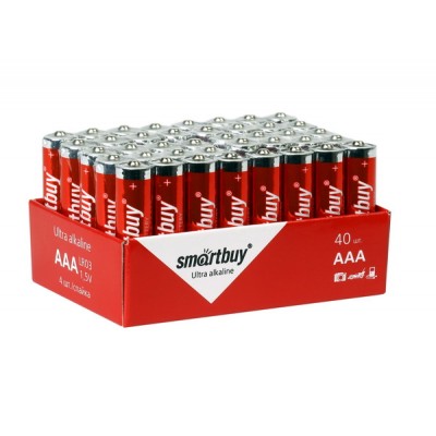 Элемент питания Smartbuy AAA (LR03) 40 bulk