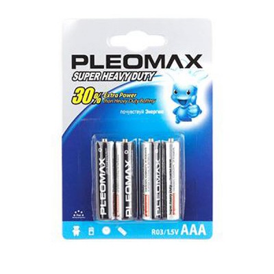Элемент питания SAMSUNG Pleomax AAA (R03) BL4