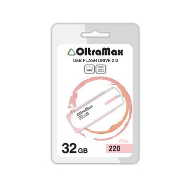 Флеш-накопитель USB 32GB Oltramax 220 розовый (OM-32GB-220-Pink)