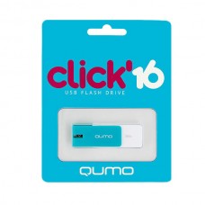 Флеш-накопитель USB 16GB Qumo Click лазурный (QM16GUD-CLK-Azure)